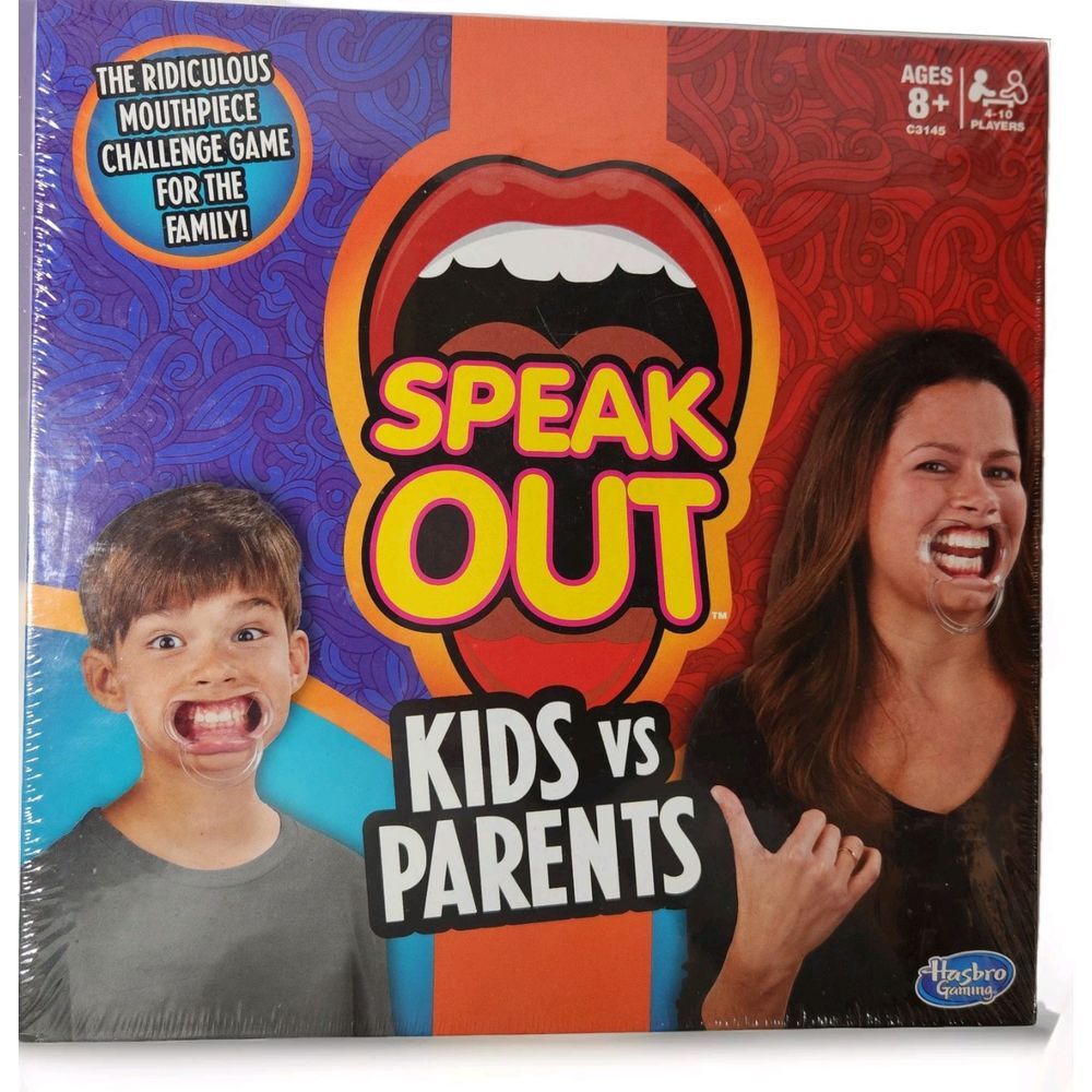 Speak Out Kids vs Parents Game Family Party Toy‎ NEW SEALED Funny Hasbro